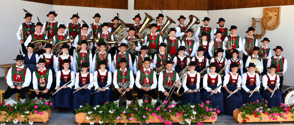 Gruppenfoto Musikkapelle Gaimberg 2020