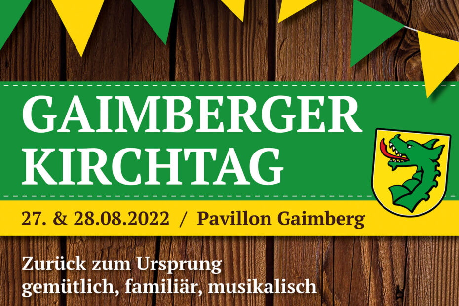 Banner Gaimberger Kirchtag 2022