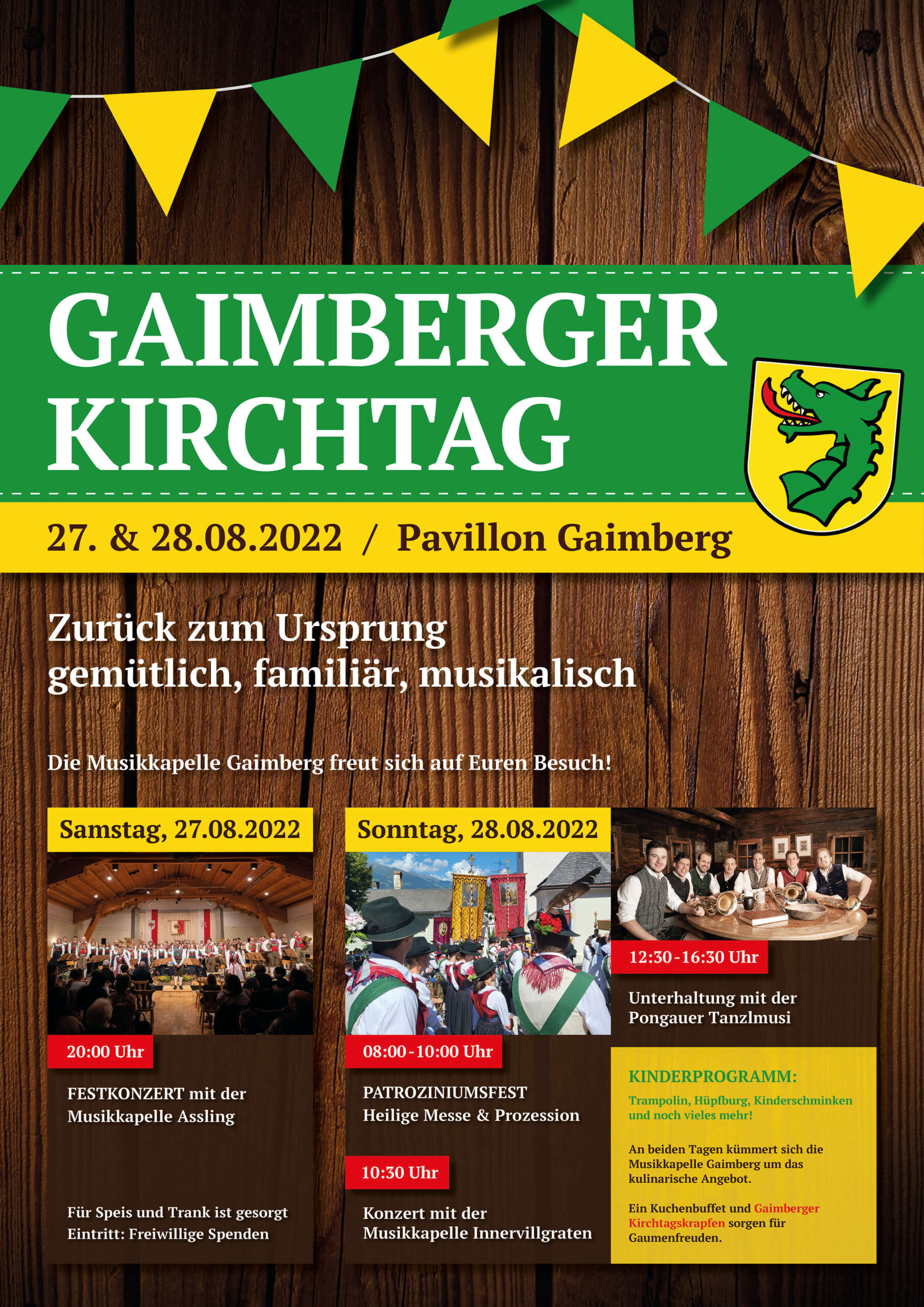 Plakat Gaimberger Kirchtag 2022