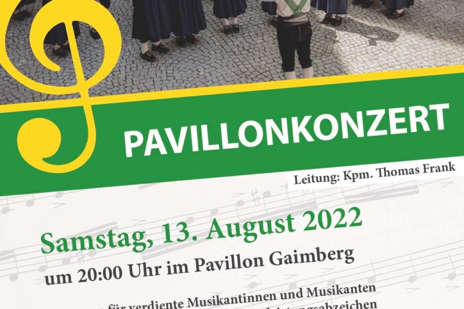 Plakat Pavillonkonzert 2022