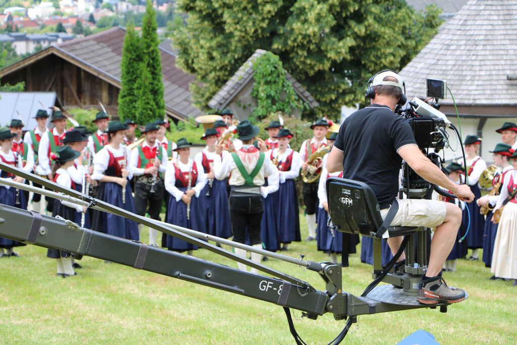 Volle Konzentration bei den Aufnahmen